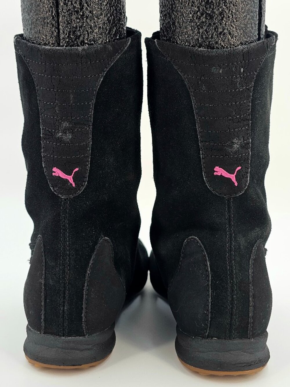 PUMA x MAHANUALA Leather Japanese Style High Shoes Sneakers Womens Size 5.5 Rare - Picture 5 of 14